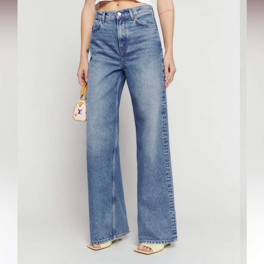 Reformation Cary High Rise Slouchy Wide Leg Jeans Colorado Size 27